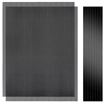 Cut-to-Fit Magnetic PC Dust Filter Mesh, 400x300mm PVC DIY Cover, 2 Pack | 1.0mm hole, Customizable dustproof cooling guard for gaming PC chassis, power supplies, electronics, home air vents.