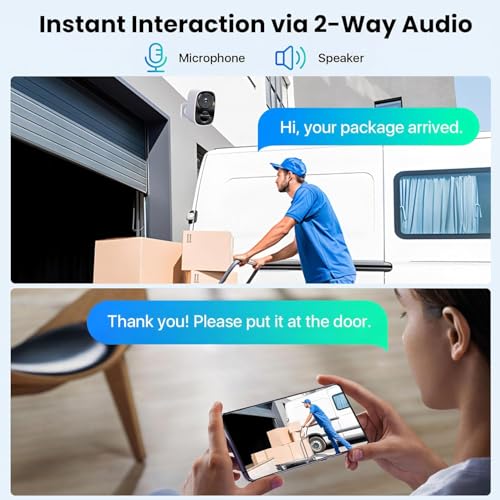 2 Pack 2.4G&5G Solar Security Cameras Wireless Outdoor with Free Cloud - color: White - 2 Pack 2.4G&5G Solar Panel Camera