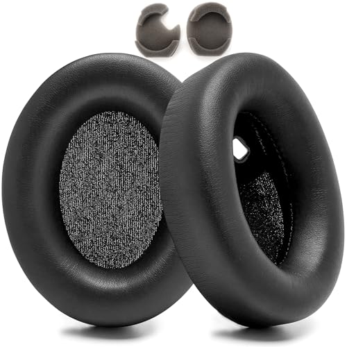 WH1000XM4 Replacement Ear Pads - Earpads for Sony WH-1000XM4 Headphones, Noise Cancelling Ear Pads Cushions with Softer Protein Leather, Memory Foam, Black