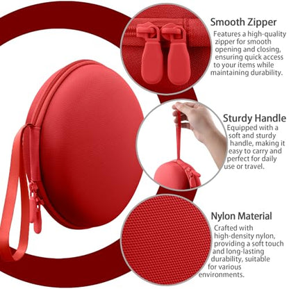 for Beats Studio Pro/Studio3/Solo4/Solo3 Headphones Hard Case, Red - color: Red Case