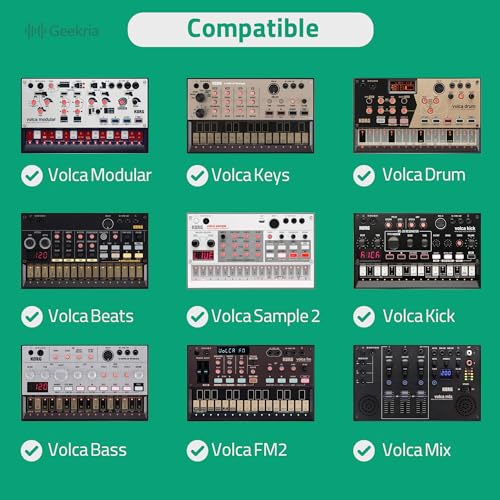 GEEKRIA Hard Shell Travel Case Compatible with Korg Volca Drum/Volca Keys/Volca Beats/Volca FM2 / Volca Sample 2 / Volca Bass Audio Sampler Carrying Bag (Dark Gray)