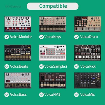 GEEKRIA Hard Shell Travel Case Compatible with Korg Volca Drum/Volca Keys/Volca Beats/Volca FM2 / Volca Sample 2 / Volca Bass Audio Sampler Carrying Bag (Dark Gray)