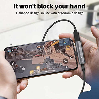 USB C Headphone Adapter , 2 in 1 USB C to 3.5mm Headphone Jack HiFi DAC