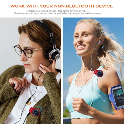 Bluetooth Receiver for Headphone,Headset,Speaker or car Audio,with MIC for Hands-Free Call and Music.