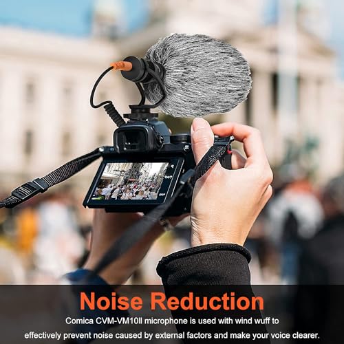 COMICA CVM-VM10II Universal Shotgun Microphone for Camera, iPhone, Android - color: Black