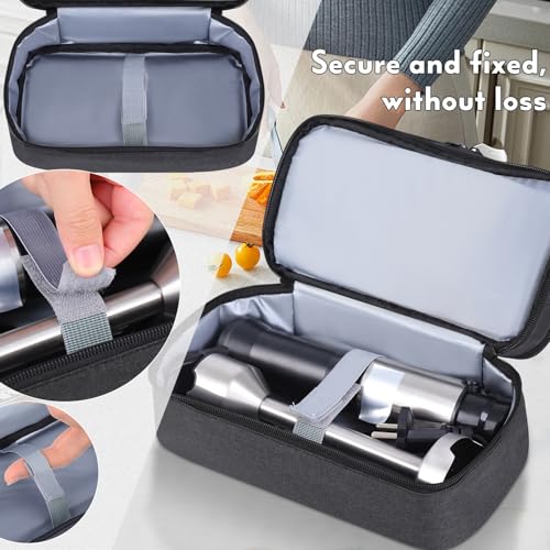 Hand Blender Storage Bag,Double-layer Hand Mixer Carrying Case for Kitchen