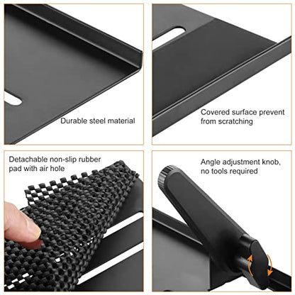 No Drill TV Top Shelf 35.43 inch Wide Monitor Top Mounting Bracket Platform Holds Speaker, AV Receiver, Media Box, Game Console and More (CS106XL) - size: 35.43 inch