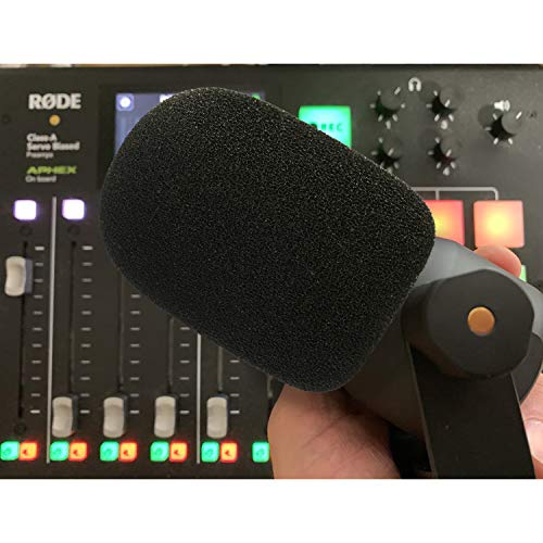 PodMic Pop Filter Foam Cover - Mic Windscreen Wind Cover Customized for Rode PodMic Podcasting Microphone to Blocks Out Plosives