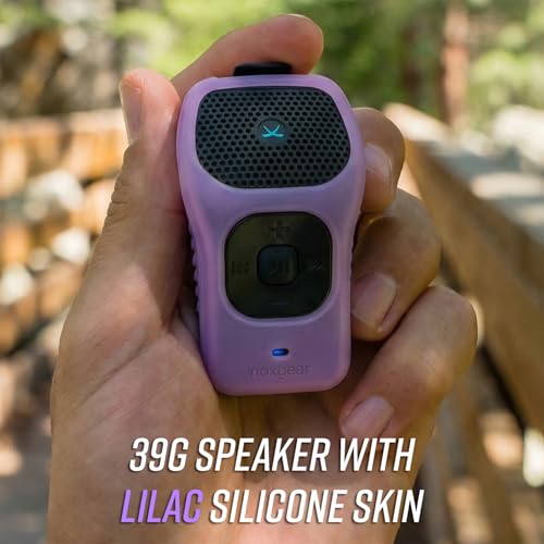 noxgear 39g Wearable Bluetooth Speaker, Mini Clip-On, Lilac - color: Lilac, size: 1 Pack