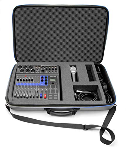 CASEMATIX Audio Mixer Bag Case Fits 19" x 12.5" x 3" Controller Interfaces, Microphones, XLR Cables For Behringer, Yamaha, Mackie Mix, Soundcraft, Allen & Health, Presonus and More