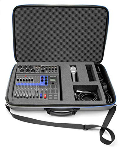 CASEMATIX Audio Mixer Bag Case Fits 19" x 12.5" x 3" Controller Interfaces, Microphones, XLR Cables For Behringer, Yamaha, Mackie Mix, Soundcraft, Allen & Health, Presonus and More