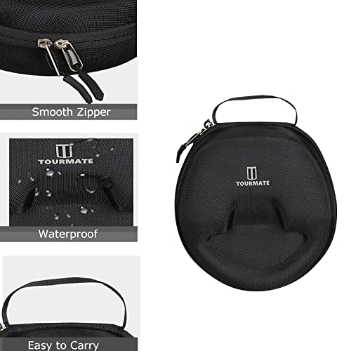 Hard Travel Case for Logitech Zone Vibe 100/125 Wireless Ear Headphones, Protective Carrying Storage Case - Tourmate（only case） - color: Black