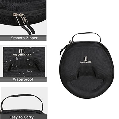 Hard Travel Case for Logitech Zone Vibe 100/125 Wireless Ear Headphones, Protective Carrying Storage Case - Tourmate（only case） - color: Black