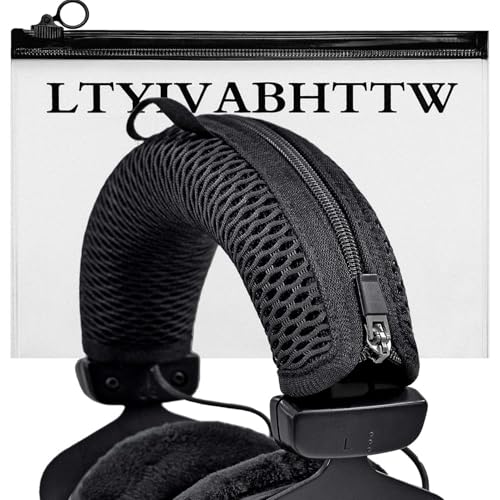 Headphones Headband Cover Compatible with DT770, DT880, DT990, DT 770 PRO, DT 880 PRO, DT 990 PRO Headphones by LTYIVABHTTW (Black Mesh Fabric)