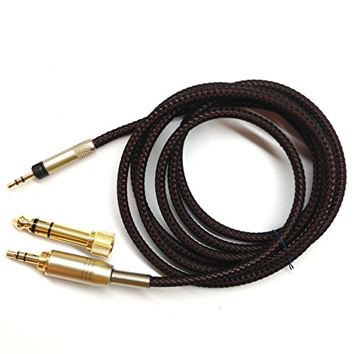 NewFantasia Replacement Audio Upgrade Cable Compatible with Sennheiser HD598, HD598Cs, HD560s, HD598SE, HD620S, HD400PRO, HD599, HD569, HD579, HD505 Headphones 1.5meters/4.9feet - size: 1.5m
