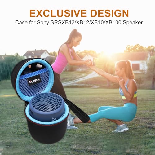 Case for Sony SRS-XB100/SRSXB13 Wireless Bluetooth Speaker Blue | Hard Carrying Travel Case for Sony SRS-XB100/SRSXB13 Wireless Bluetooth Portable Lightweight Speaker - color: White