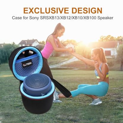 Case for Sony SRS-XB100/SRSXB13 Wireless Bluetooth Speaker Blue | Hard Carrying Travel Case for Sony SRS-XB100/SRSXB13 Wireless Bluetooth Portable Lightweight Speaker - color: White
