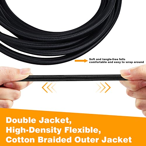 HOSONGIN [Upgraded Version] USB Guitar Cable, Guitar 1/4 Inch TS to Computer USB Interface Cable Adapter for Instruments Recording Singing, Premium Braided Shielding Cable, Length 10FT