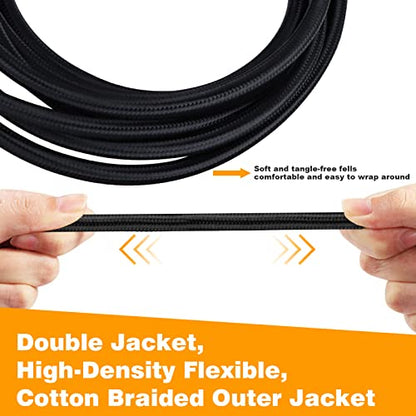 HOSONGIN [Upgraded Version] USB Guitar Cable, Guitar 1/4 Inch TS to Computer USB Interface Cable Adapter for Instruments Recording Singing, Premium Braided Shielding Cable, Length 10FT