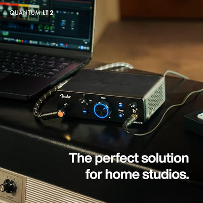 Fender Quantum LT2 USB Audio Interface, for Guitarist, Vocalist, or Producer. Includes easy to use software, Fender Studio app, Amp and FX pack to create Studio Quality recordings. PC/Mac | Or Producer. Includes easy to use software, Fender Studio app, Am