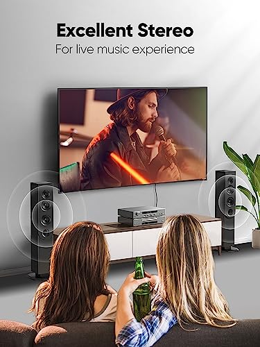 CableCreation 3.5mm to RCA Cable, 3.5mm Male to 2RCA Male Stereo Y Splitter | RCA Cord Compatible with Echo Dot, Smartphone, MP3, Tablet, Stereo Receiver, Car, Speaker, HDTV ect, 16.4FT/5m - size: 16.4FT, style: PVC Jacket