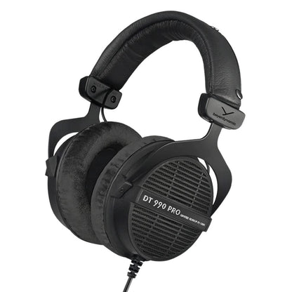 beyerdynamic DT 990 PRO Studio Headphones (250 Ohm, Black) | Open Back, Over Ear, Wired Professional Mixing, Music Production, Editing, Audiophile, Black Velour Ear Pads - color: Black (Limited Edition), size: 250 OHM
