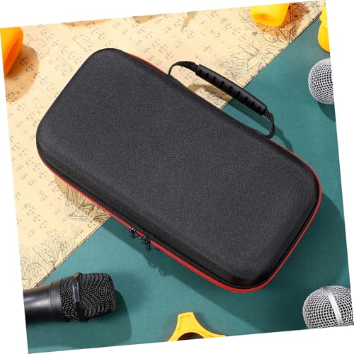 BESPORTBLE Microphone Storage Case Padded Sponge Dual-Sided for Travel and Accessories Fall and Shock-Resistant Carrying Bag