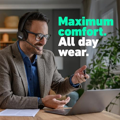 Yealink HA64 Pro Duo Wireless Headset, DECT & Bluetooth, Noise Cancelling | Up to 600 ft DECT range and 32H Bluetooth talk time keep you connected all day, in office or out - style: Dual Speaker