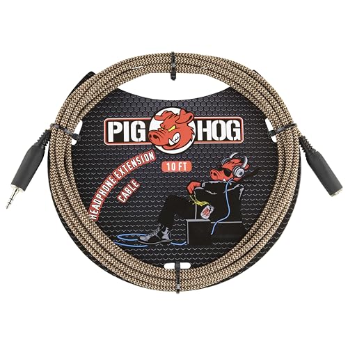 Pig Hog PHX35-10TBR Headphone Extension Cable - color: Tuscan Brown
