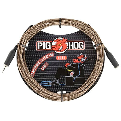 Pig Hog PHX35-10TBR Headphone Extension Cable - color: Tuscan Brown