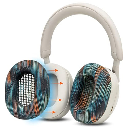 WC SweatZ XM5 - Patented Earpad Sweat Covers for Sony WH1000XM5 by Wicked Cushions | Full 360 Earpad Protection | Sweatproof & Easily Washable | The Simulation - color: The Simulation