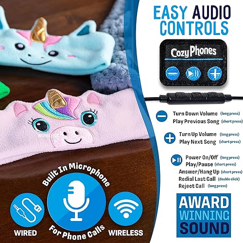 Toddler Headphones Wireless, Kids Bluetooth Earphones, Safe Volume - Wired School Headphones for Kids with 3.5 MM Jack and Travel Bag - Toddler Airplane Accessories for Boys & Girls - Kitty - color: PINK KITTY WIRELESS