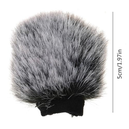 Artifical Furry Wind Muff Windshield for ZV1 VLOG Microphones Windproof Cover Improve Screen