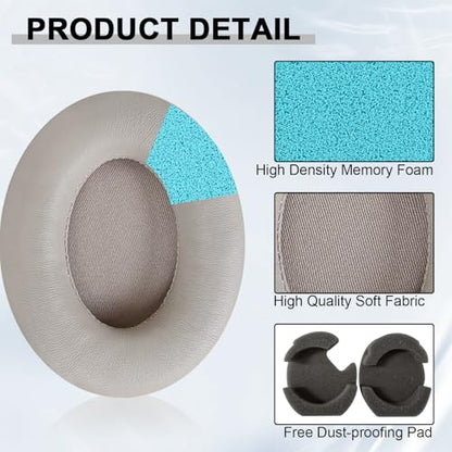 Replacement Ear Pads for Sony WH-1000XM4 (WH1000XM4) Over-Ear Headphones, Ear Cushions, Headset Earpads, Ear Cups Cover with Soft Protein Leather (Gold) - color: Gold