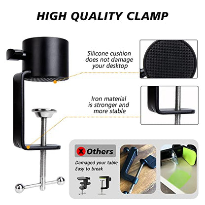 SUNMON Boom Arm for Blue Yeti, Microphone Stand with Extension Tube | Mic Arm Universal Heavy-Duty, Height-Adjustable - color: 𝙈𝙞𝙘𝙧𝙤𝙥𝙝𝙤𝙣𝙚 𝘽𝙤𝙤𝙢 𝘼𝙧𝙢