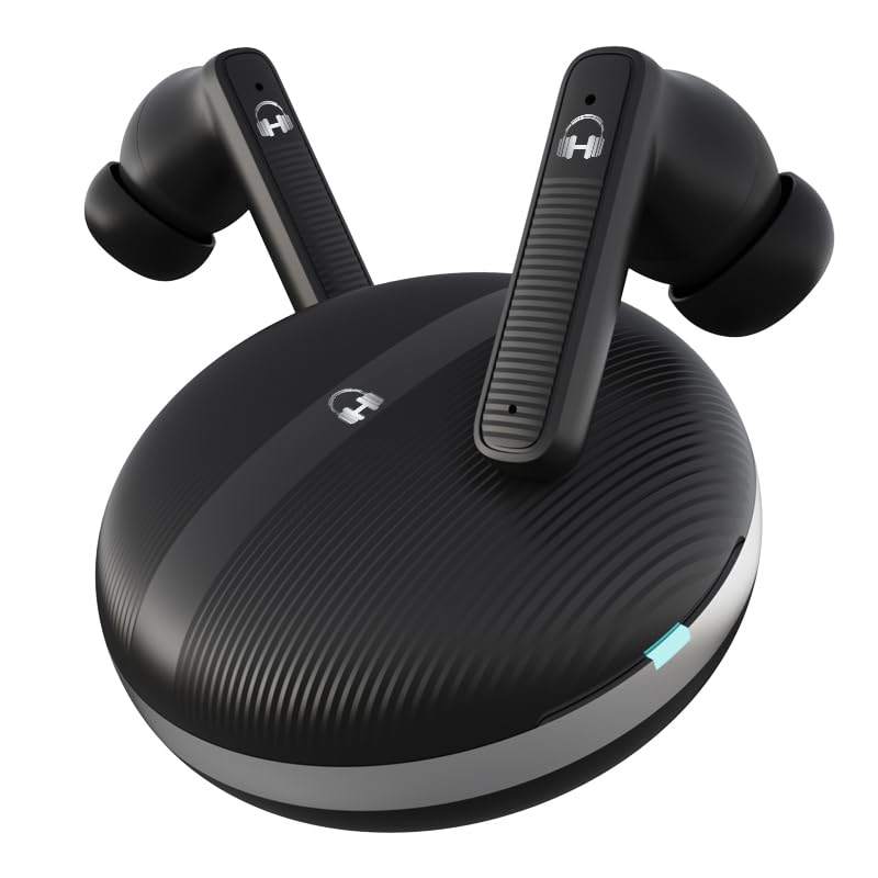 HARMONY TWENTY-TWO HTT-17, Wireless Earbuds, ENC 4 Mic Call Noise Cancelling, 13mm Deep Bass in Ear Buds with Voice Assistant, 5.4 Bluetooth Earphones, Fast Charging 10 min=100 min, 6H+35H Case, Ipx5