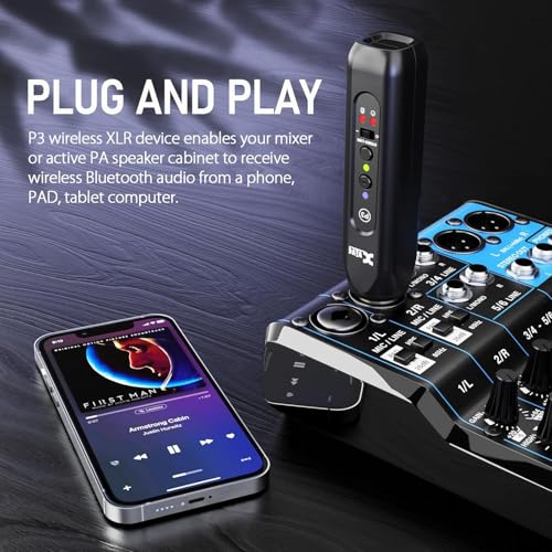 Xvive P3D Wireless XLR Bluetooth Receiver Bluetooth for Mixer, Active PA Systems,DJ Systems