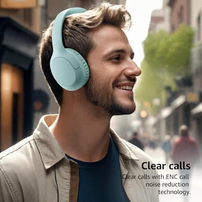 TOZO HA1 70H Over Ear Wireless Headphones Bluetooth 5.4 Foldable Headset | Deep Bass Stereo Sound, 32 Custom EQ Modes, Control Via Button, 78ms Low-Latency, Clear Call, Ideal For Travel Daily Use - color: Green