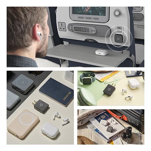 ADAM elements EVE II 2-in-1 Bluetooth Transmitter Receiver, Wireless Audio Adapter with Foldable Dual 3.5mm AUX Plugs for Airplane in-Flight Systems, Nintendo Switch, TV & Car Stereo