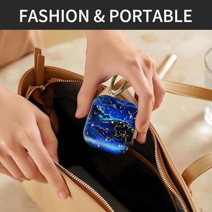 Cute Case Cover Compatible with AirPods 4th Generation 2024, Shockproof, Full-Body Protection - Protective, Anti-Drop Design (Cute Blue Marble) - color: Cute Blue Marble