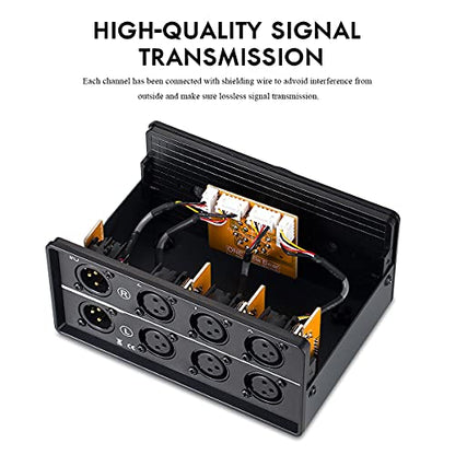 DoukAudio XLR Audio Switcher 3-In-1-Out: Balanced Passive Selector Stereo Converter for Multi Source Comparison Gold Plated Shielded Aluminum Studio HiFi Audiophile
