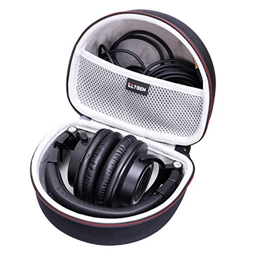 Case for Audio-Technica ATH-M50X/M40x/M30x/M50XBT2/M50xSTS Headphone Gray | Hard Carrying Travel Case for Audio-Technica Headphone - color: 1.Black+Grey