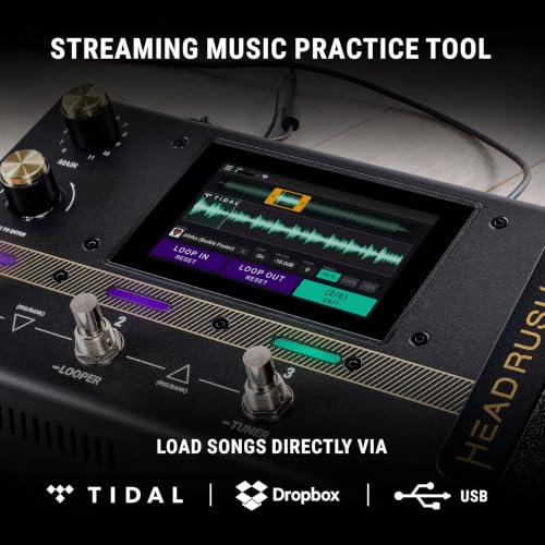 HeadRush Flex Prime Electric Guitar Multi-Effects Pedal | Multi-Effects Processor with Amp Cloner, Looper, Auto-Tune, Wi-Fi, Bluetooth, Touchscreen, Drum Machine, Neural Amp Modeler - style: Flex Prime