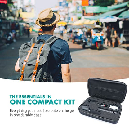 Movo USB-C Vlogging Kit for iPhone 15/16 - Phone Video Kit Accessories: Phone Tripod, Phone Mount, LED Light and Shotgun Microphone - Youtube Starter Kit for Content Creation, TikTok, Podcasts - size: USB-C