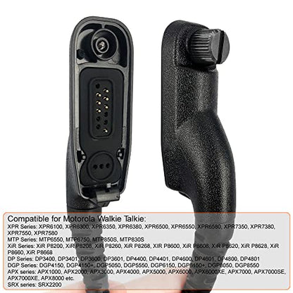 Radio Mic for Motorola Walkie Talkies XPR 6350 6550 XPR 7350 7550e APX 4000 6000 APX 7000 8000 XiR P8200 XiR P8208 XiR P8260 XiR P8268 Motorola Radio Earpiece Shoulder Microphone Push to Talk