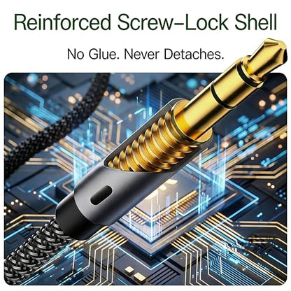 Aux Cord for Car 6 ft,3.5mm Audio Cable Male to Male Stereo Hi-Fi Sound Nylon Braided aux to aux 1/8 Cable for Headphones Car Home Stereos Speakers Tablets (Pack of 2) - size: 6Ft (Pack of 2)