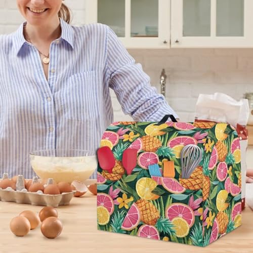 Stand Mixer Dust Cover with Adjustable Drawstring, Stand Mixer Dust Cover Sturdy Kitchen Accessories Stand Mixer Cover Lemon - color: Lemon, size: S