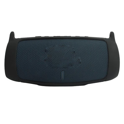 Protective Silicone Case Cover for JBL Charge 5 Bluetooth Speaker Soft Carrying Skin Sleeve with Shoulder Strap & Carabiner,Speaker Accessory (Black) - color: black