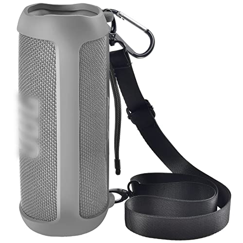 Comecase Silicone Case for JBL FLIP 6 Waterproof Portable Bluetooth Speaker - color: Grey