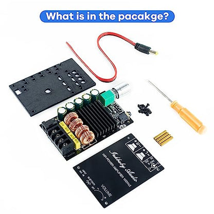 Hosyond 200W Bluetooth 5.0 Amplifier Board TPA3116D2 100W+100W Stereo Dual Channel Mini Amp Board Audio Receiver for Home DIY Speakers